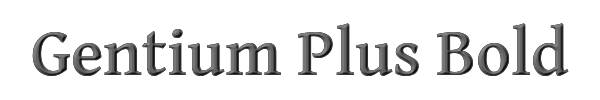 Gentium Plus Bold 