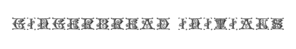 Gingerbread Initials 
