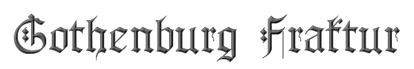 Gothenburg Fraktur 
