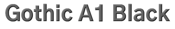 Gothic A1 Black 