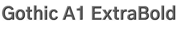 Gothic A1 ExtraBold 