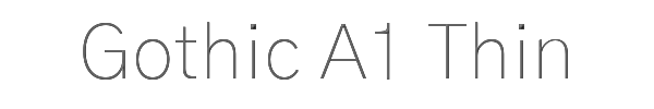 Gothic A1 Thin 