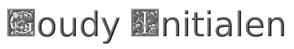 Goudy Initialen 