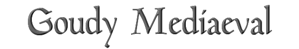 Goudy Mediaeval 