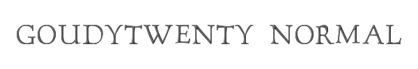 GoudyTwenty Normal 