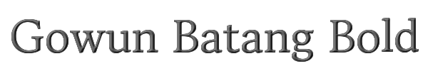 Gowun Batang Bold 