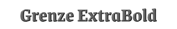 Grenze ExtraBold 