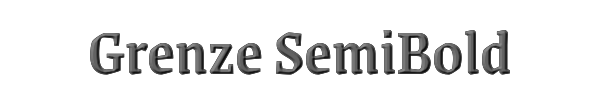 Grenze SemiBold 