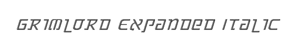 Grimlord Expanded Italic 