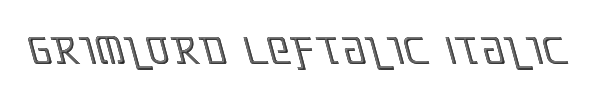 Grimlord Leftalic Italic 