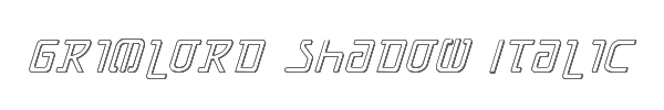 Grimlord Shadow Italic 