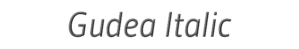 Gudea Italic 
