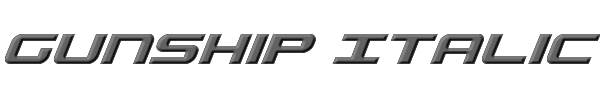 Gunship Italic 