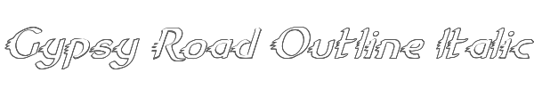 Gypsy Road Outline Italic 