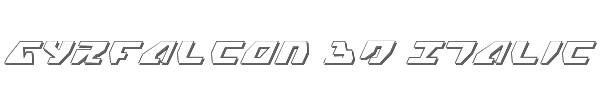 Gyrfalcon 3D Italic 