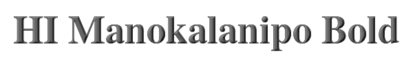 HI Manokalanipo Bold 
