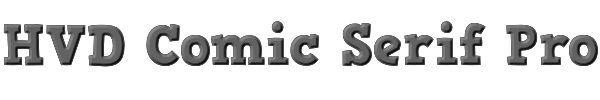 HVD Comic Serif Pro 