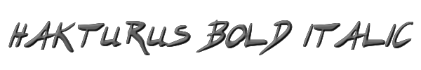 Hakturus Bold Italic 