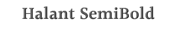 Halant SemiBold 