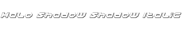 Halo Shadow Shadow Italic 