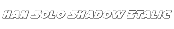 Han Solo Shadow Italic 