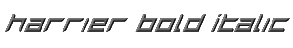 Harrier Bold Italic 