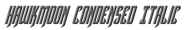 Hawkmoon Condensed Italic 