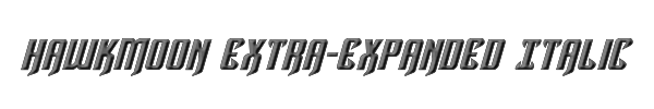 Hawkmoon Extra-expanded Italic 