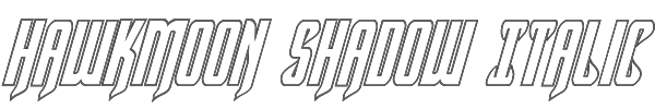 Hawkmoon Shadow Italic 