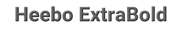 Heebo ExtraBold 