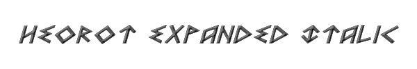 Heorot Expanded Italic 