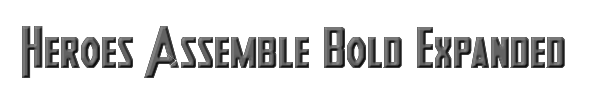 Heroes Assemble Bold Expanded Bold 