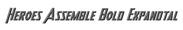 Heroes Assemble Bold Expandtalic Bold 