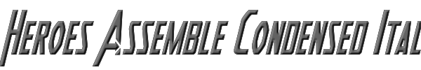 Heroes Assemble Condensed Italic 
