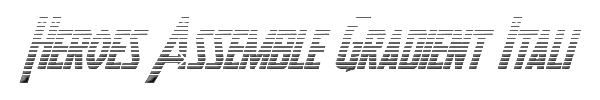 Heroes Assemble Gradient Italic 