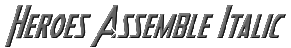 Heroes Assemble Italic 