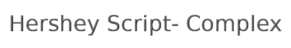 Hershey Script- Complex 