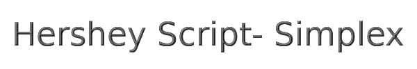 Hershey Script- Simplex 