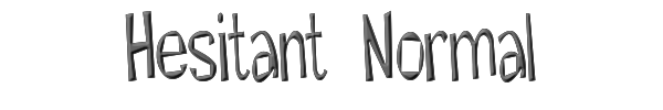 Hesitant Normal 