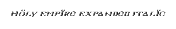 Holy Empire Expanded Italic 
