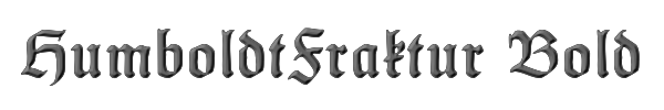 HumboldtFraktur Bold 