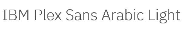 IBM Plex Sans Arabic Light 