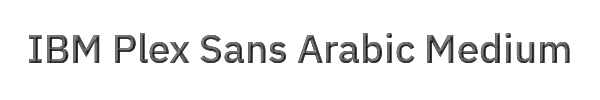 IBM Plex Sans Arabic Medium 