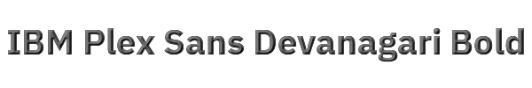IBM Plex Sans Devanagari Bold 