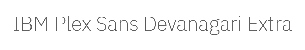 IBM Plex Sans Devanagari ExtraLight 