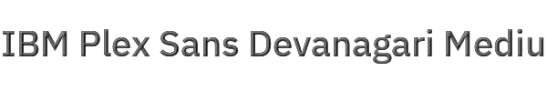 IBM Plex Sans Devanagari Medium 
