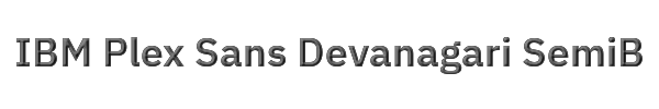 IBM Plex Sans Devanagari SemiBold 