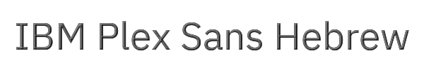 IBM Plex Sans Hebrew 