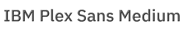 IBM Plex Sans Medium 
