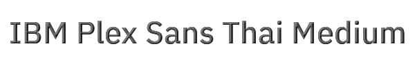 IBM Plex Sans Thai Medium 